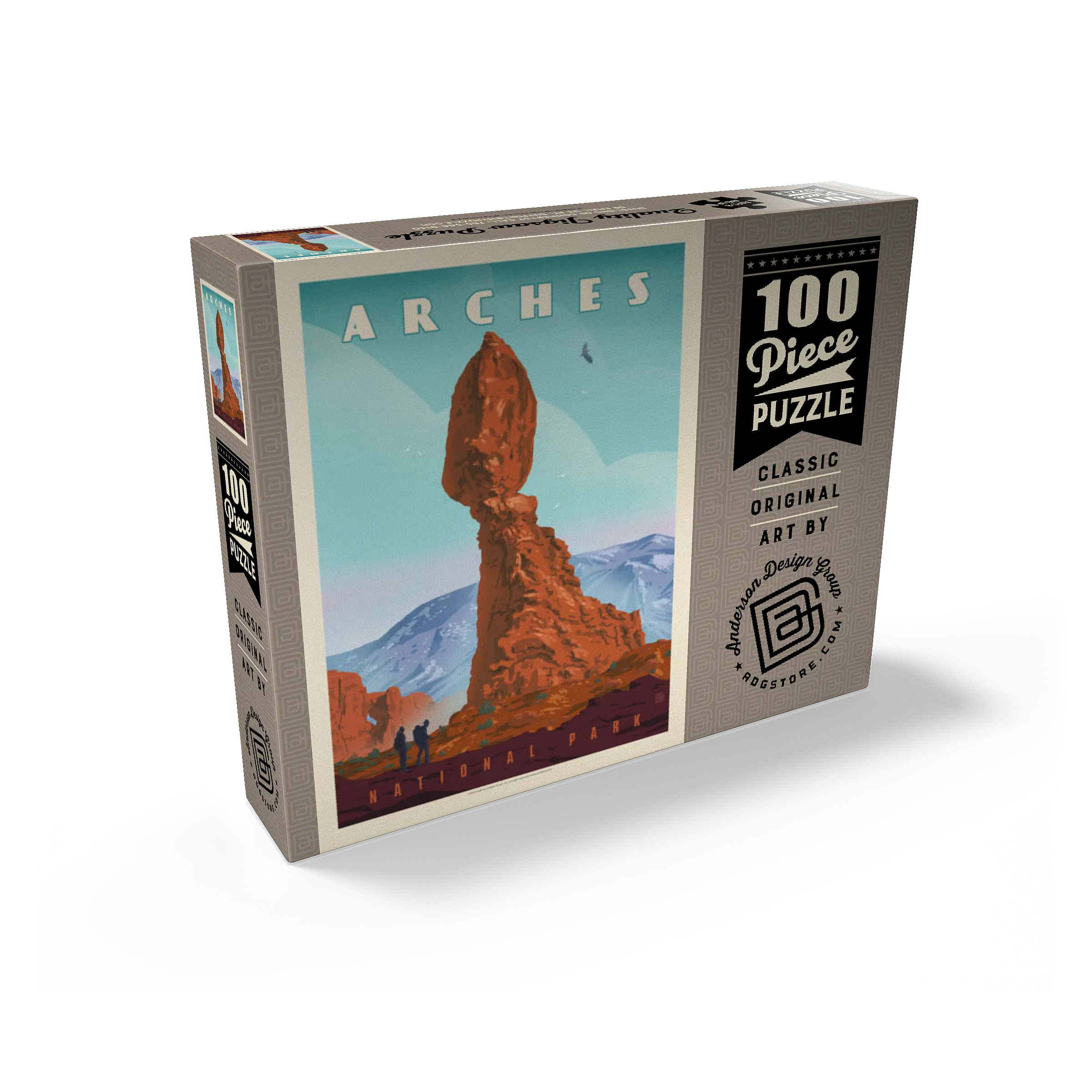 Arches National Park: Balanced Rock, Vintage Poster