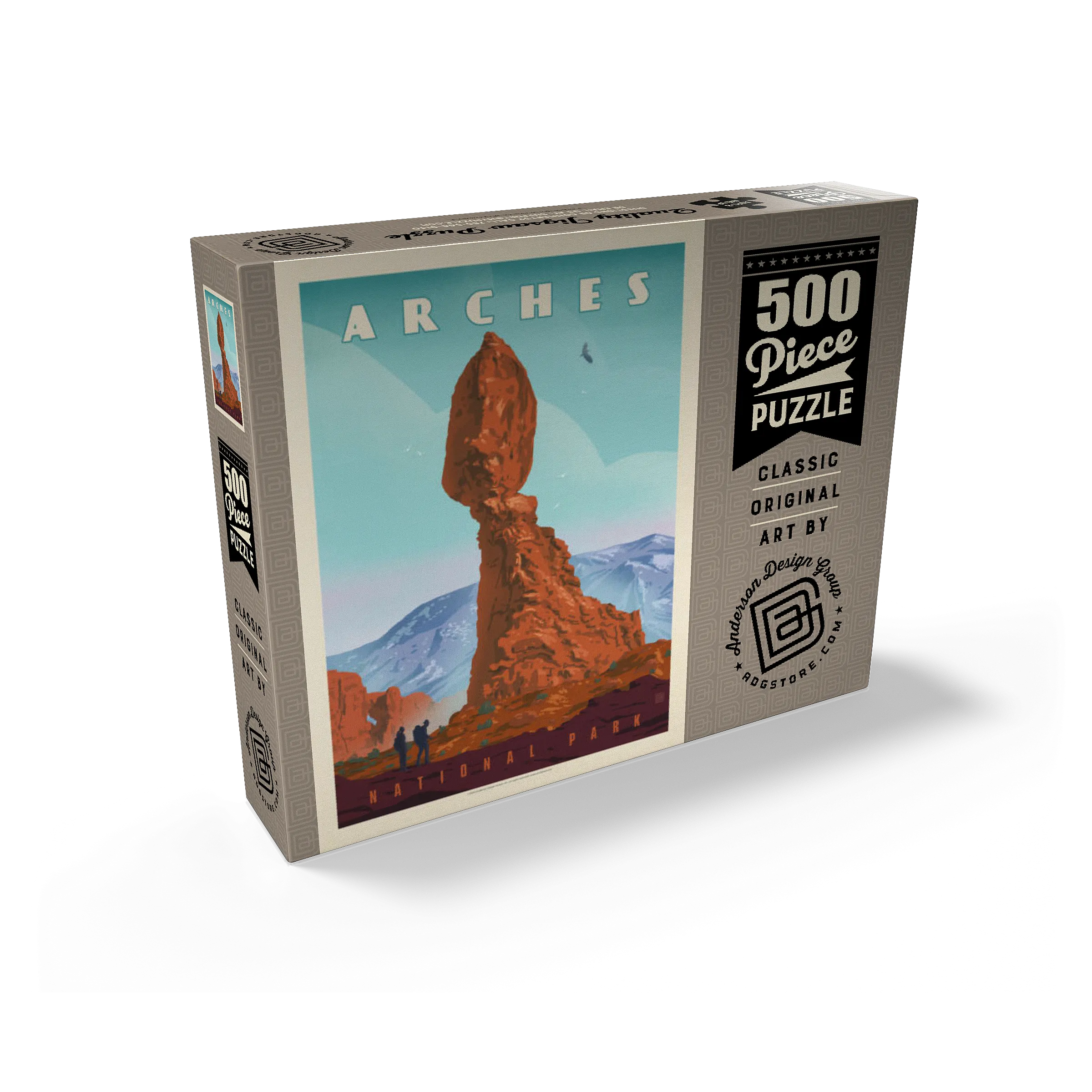 Arches National Park: Balanced Rock, Vintage Poster
