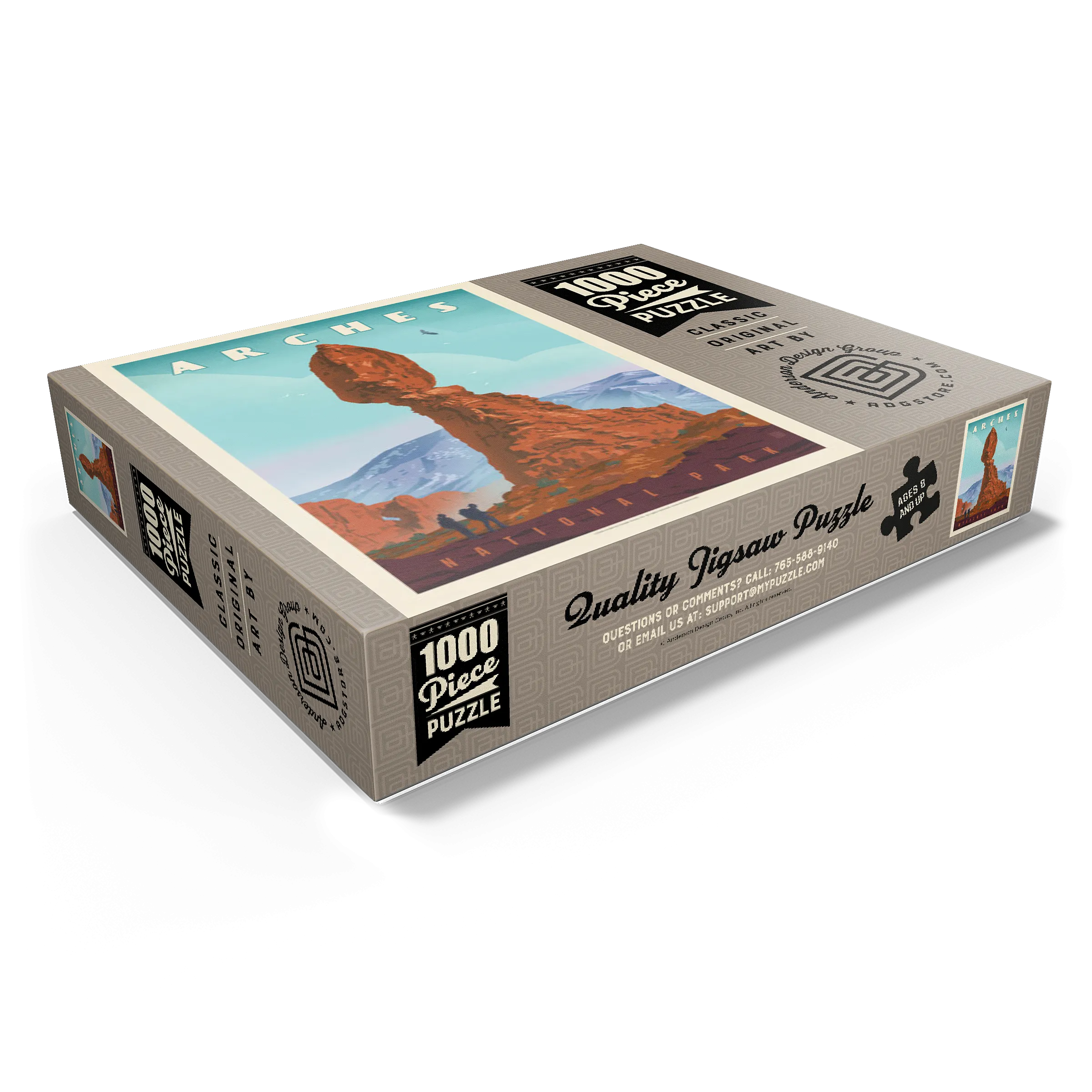 Arches National Park: Balanced Rock, Vintage Poster