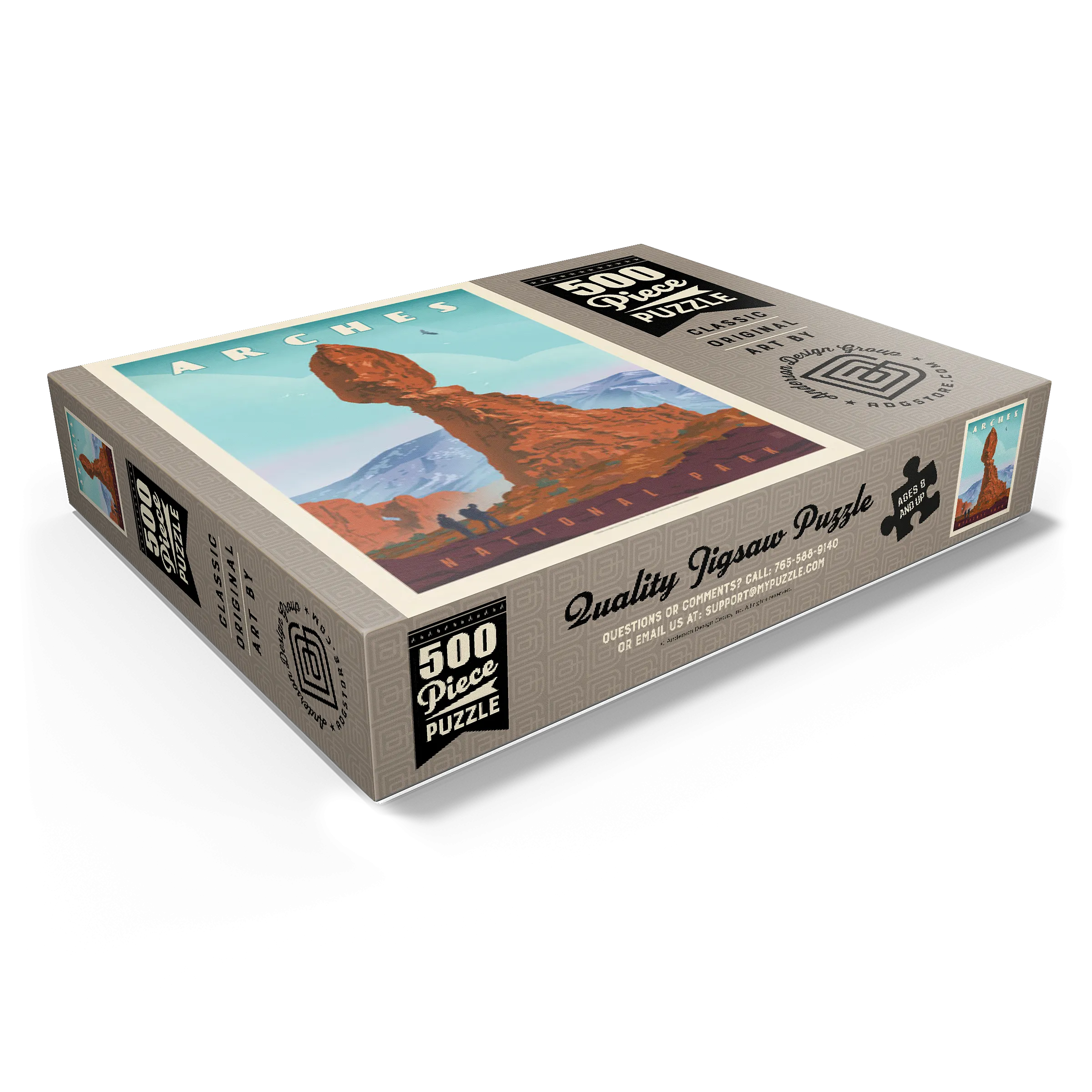 Arches National Park: Balanced Rock, Vintage Poster