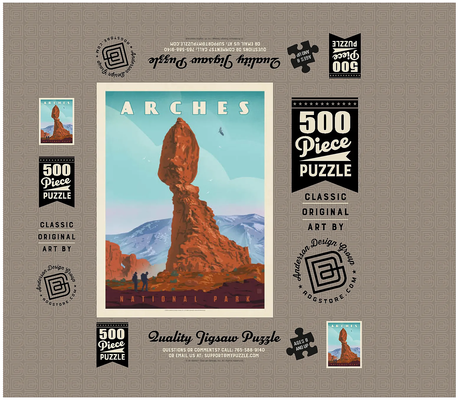 Arches National Park: Balanced Rock, Vintage Poster