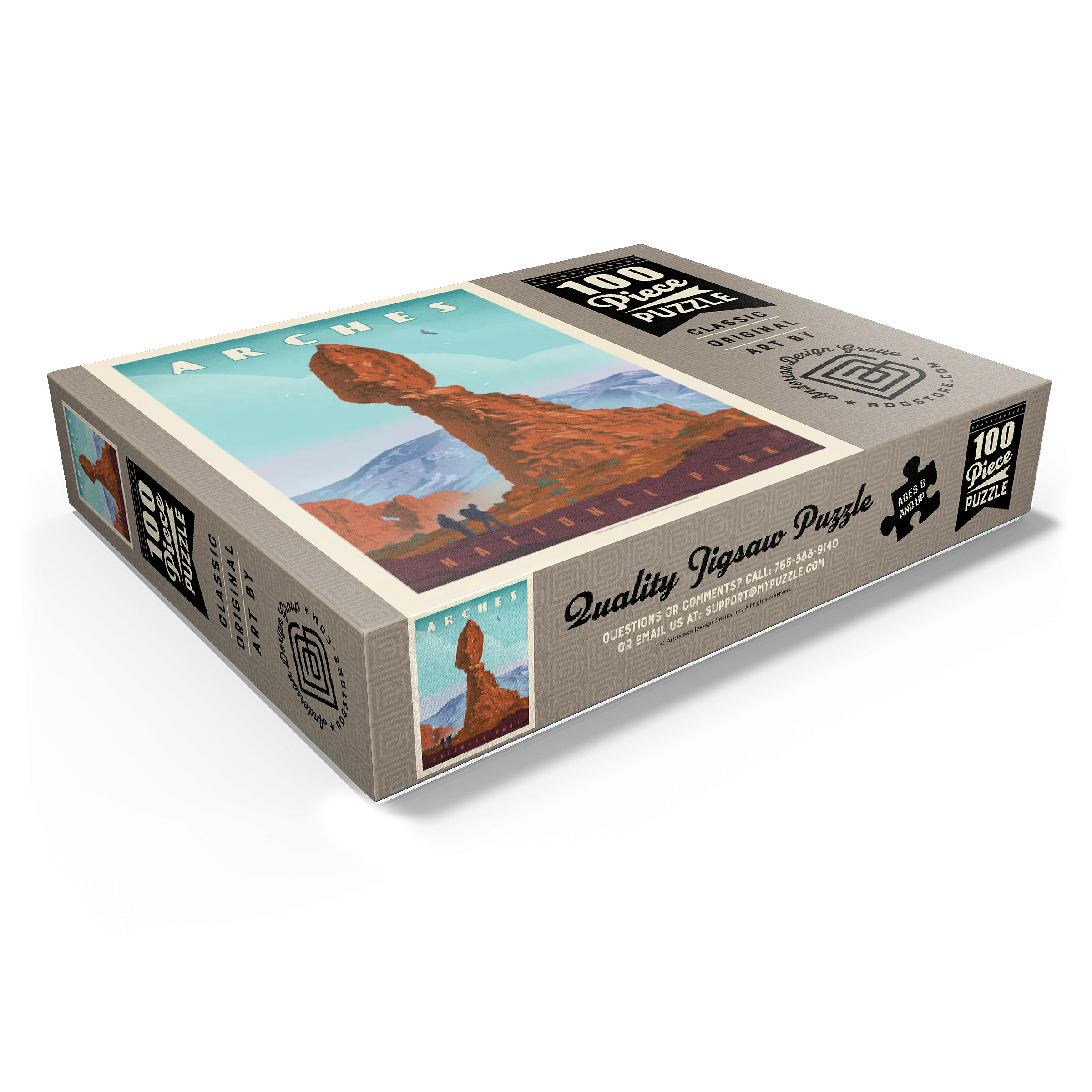 Arches National Park: Balanced Rock, Vintage Poster