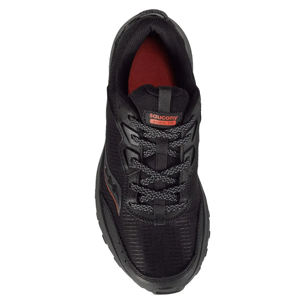 Aura TR Wide Saucony Men's Trail Running Shoe, Black