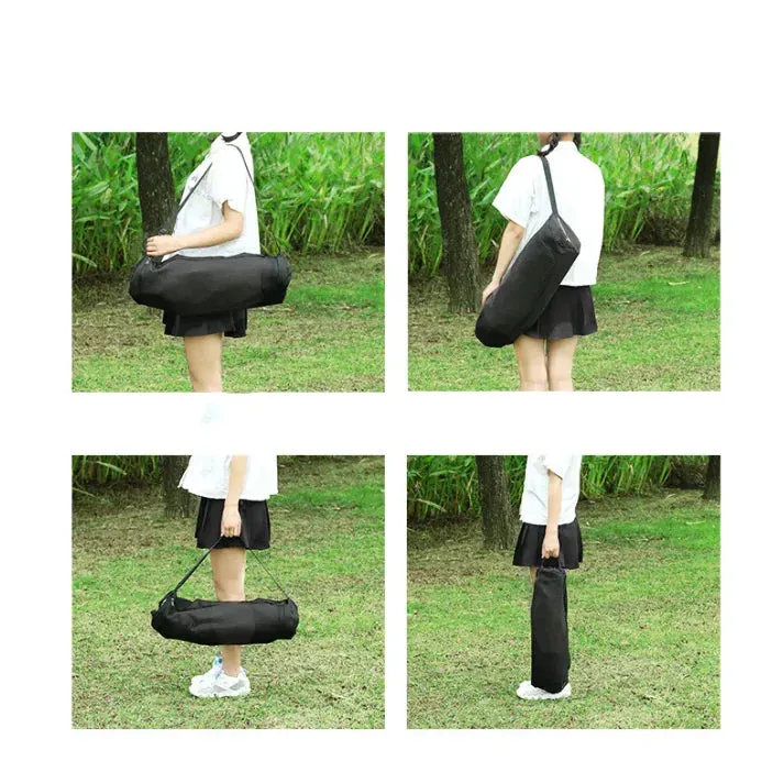 Black Aluminum Portable Outdoor Rocking Chair