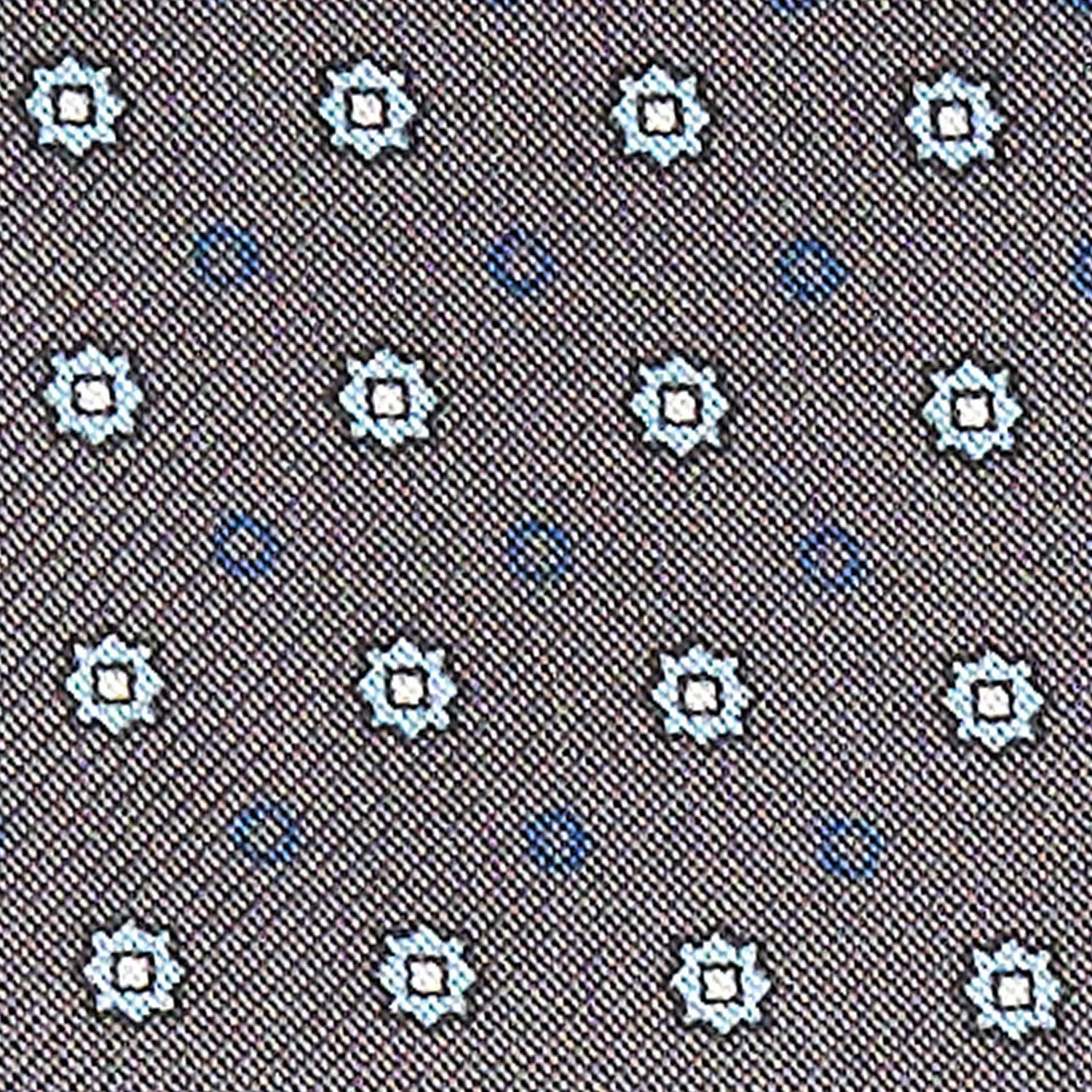 DARK GREY SILK ASCOT TIE