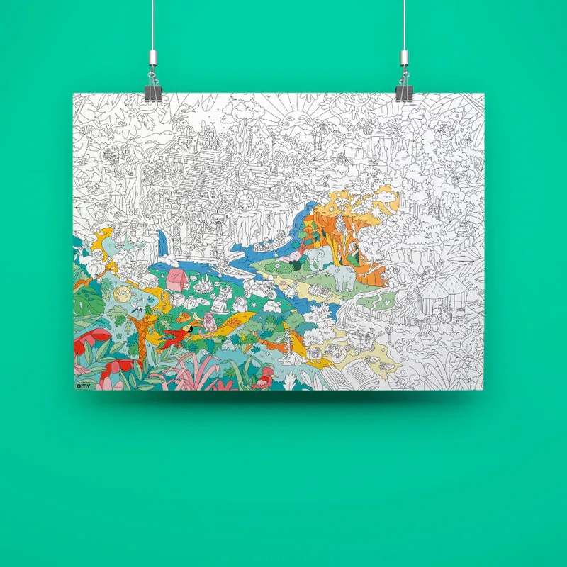 Giant Colouring Poster (Jungle)