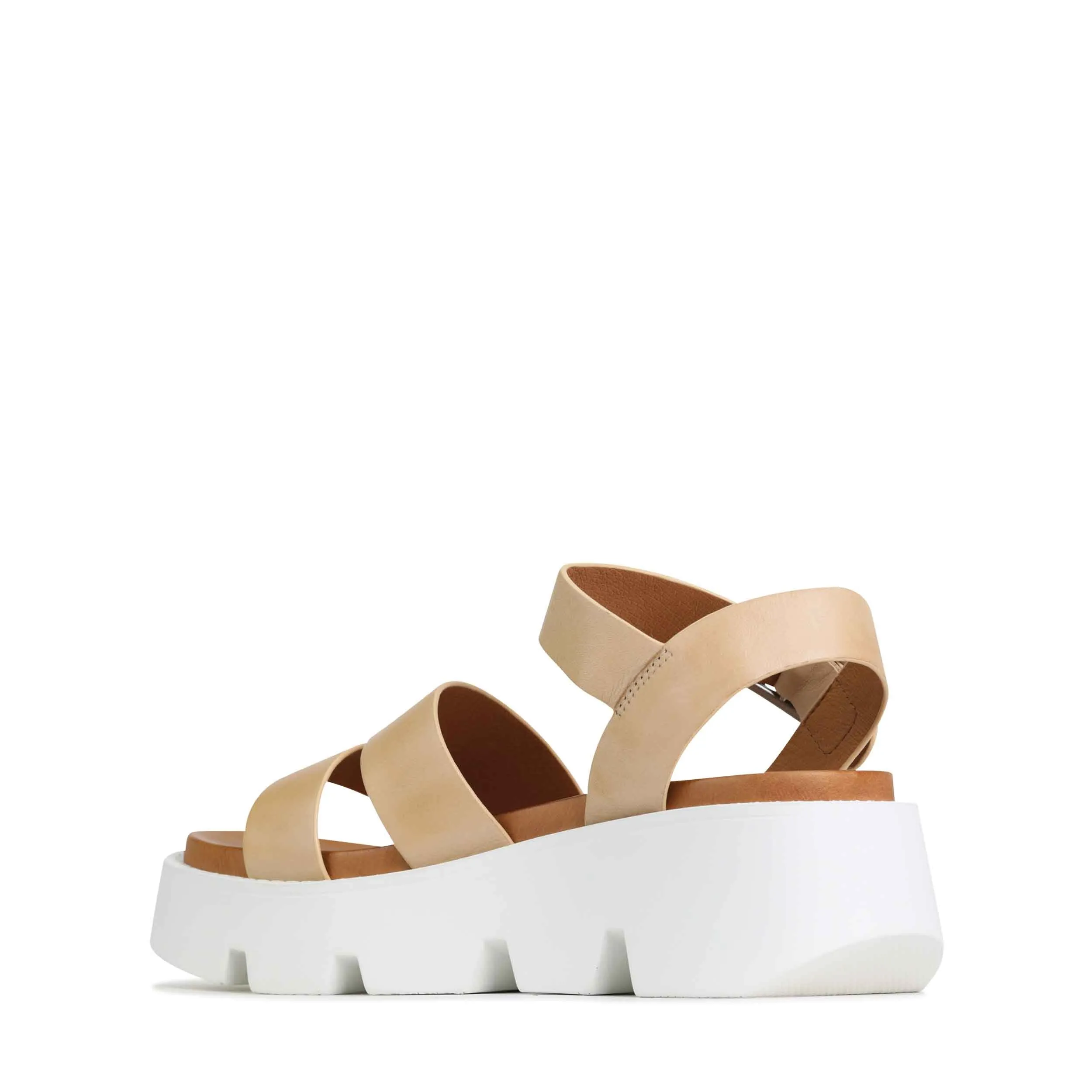 KAILA LEATHER WEDGE SANDALS