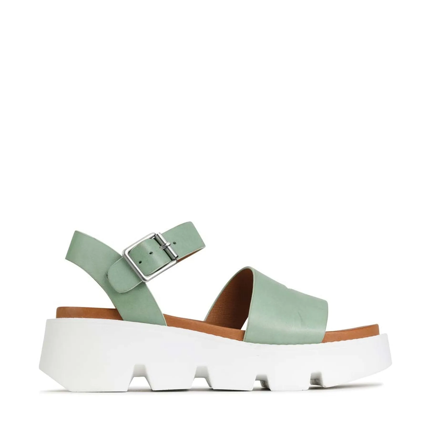 KAILA LEATHER WEDGE SANDALS