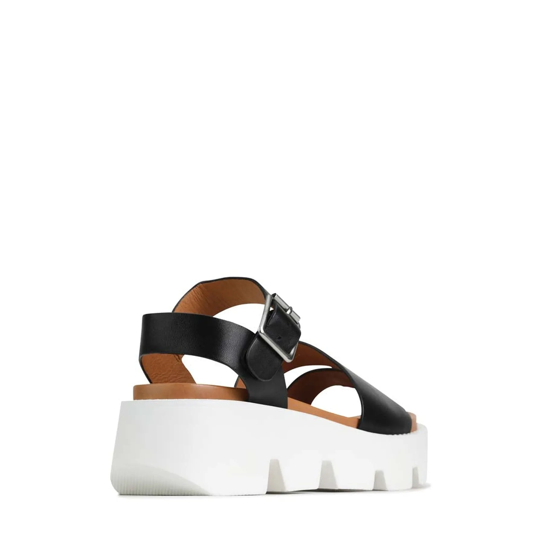 KAILA LEATHER WEDGE SANDALS