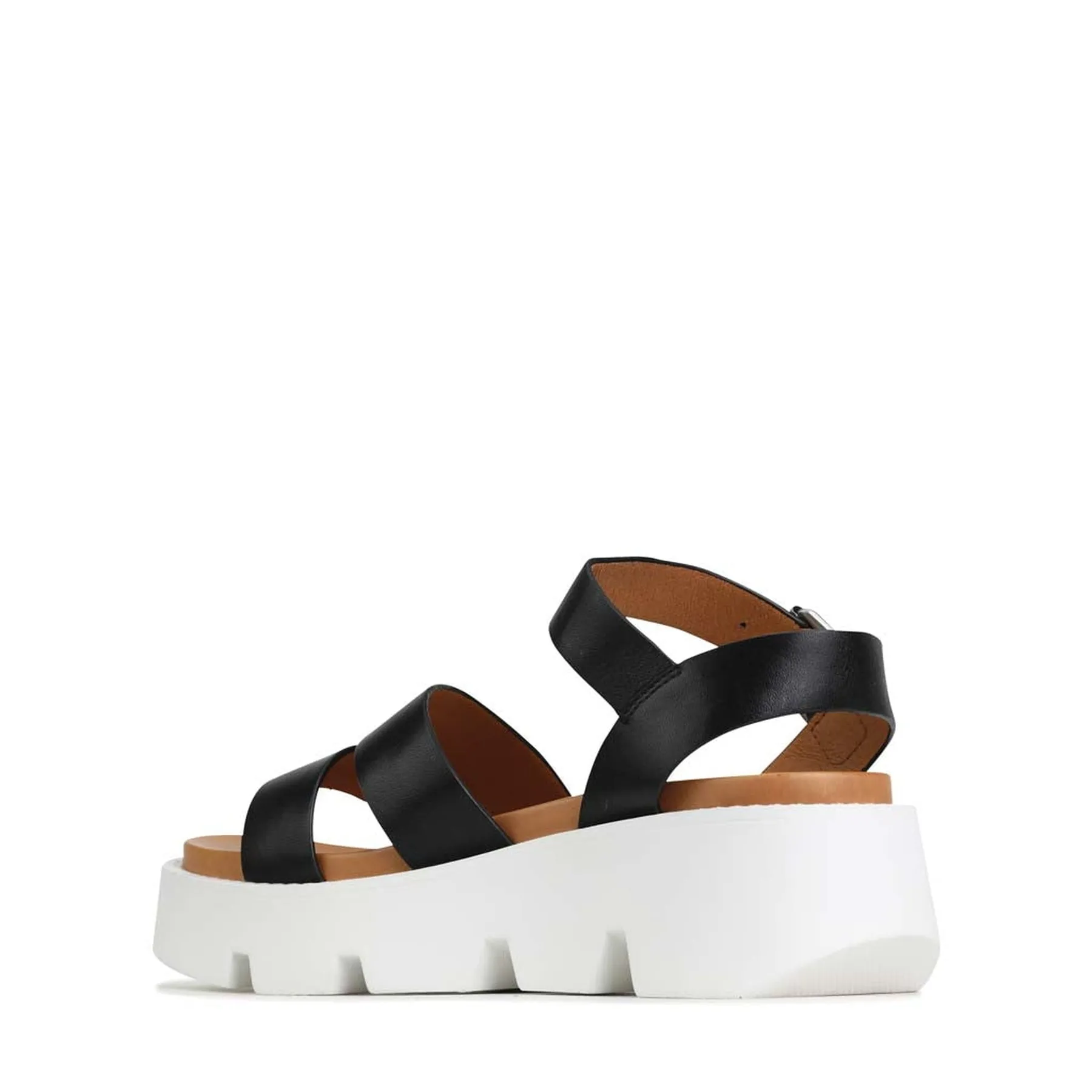 KAILA LEATHER WEDGE SANDALS