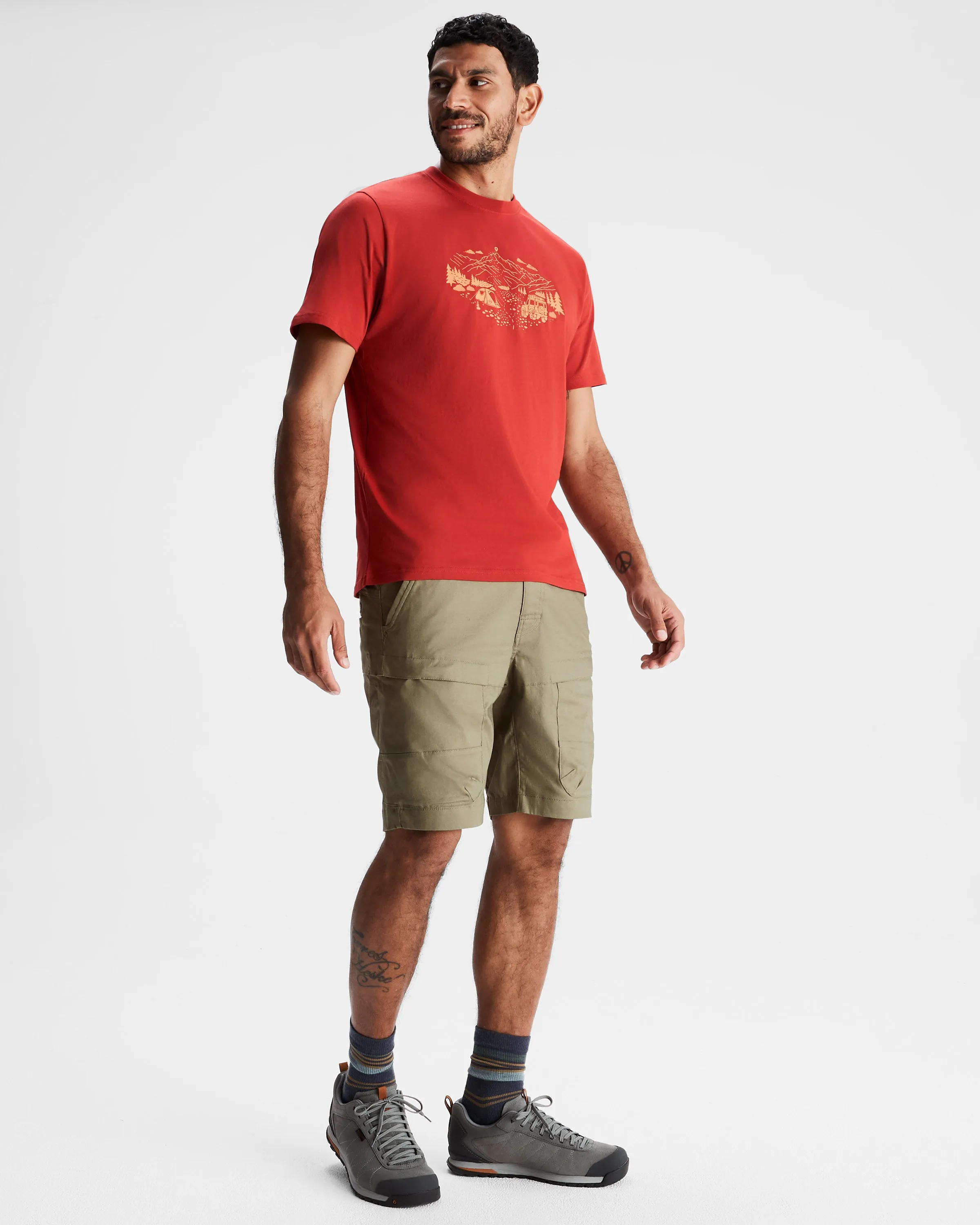 Men's Ridgeline Organic Cotton T-shirt - Spicy Chilli Pepper