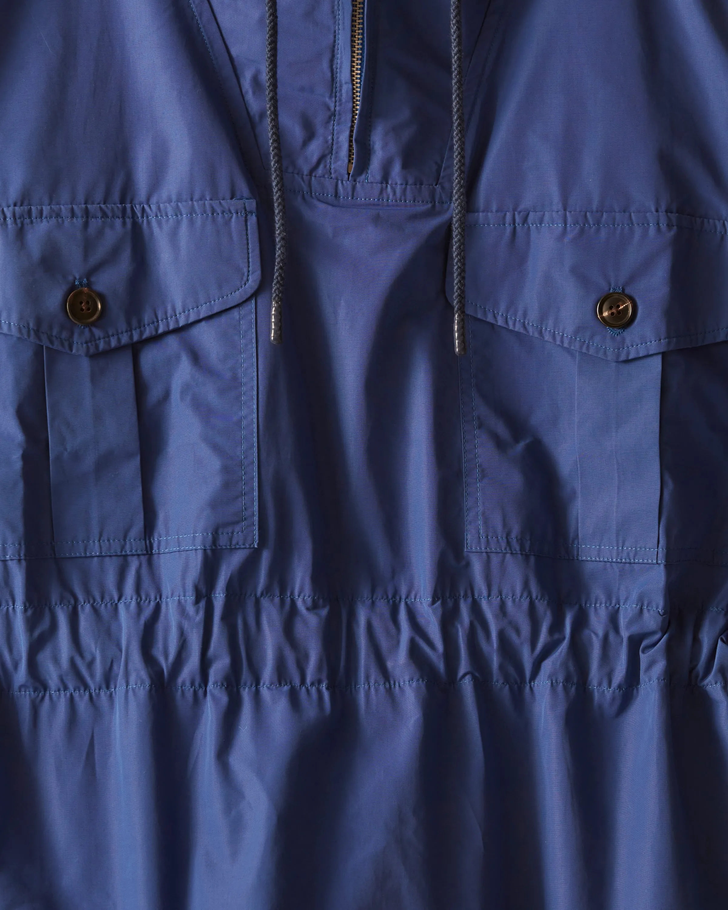 Nylon Tie Anorak - Blue