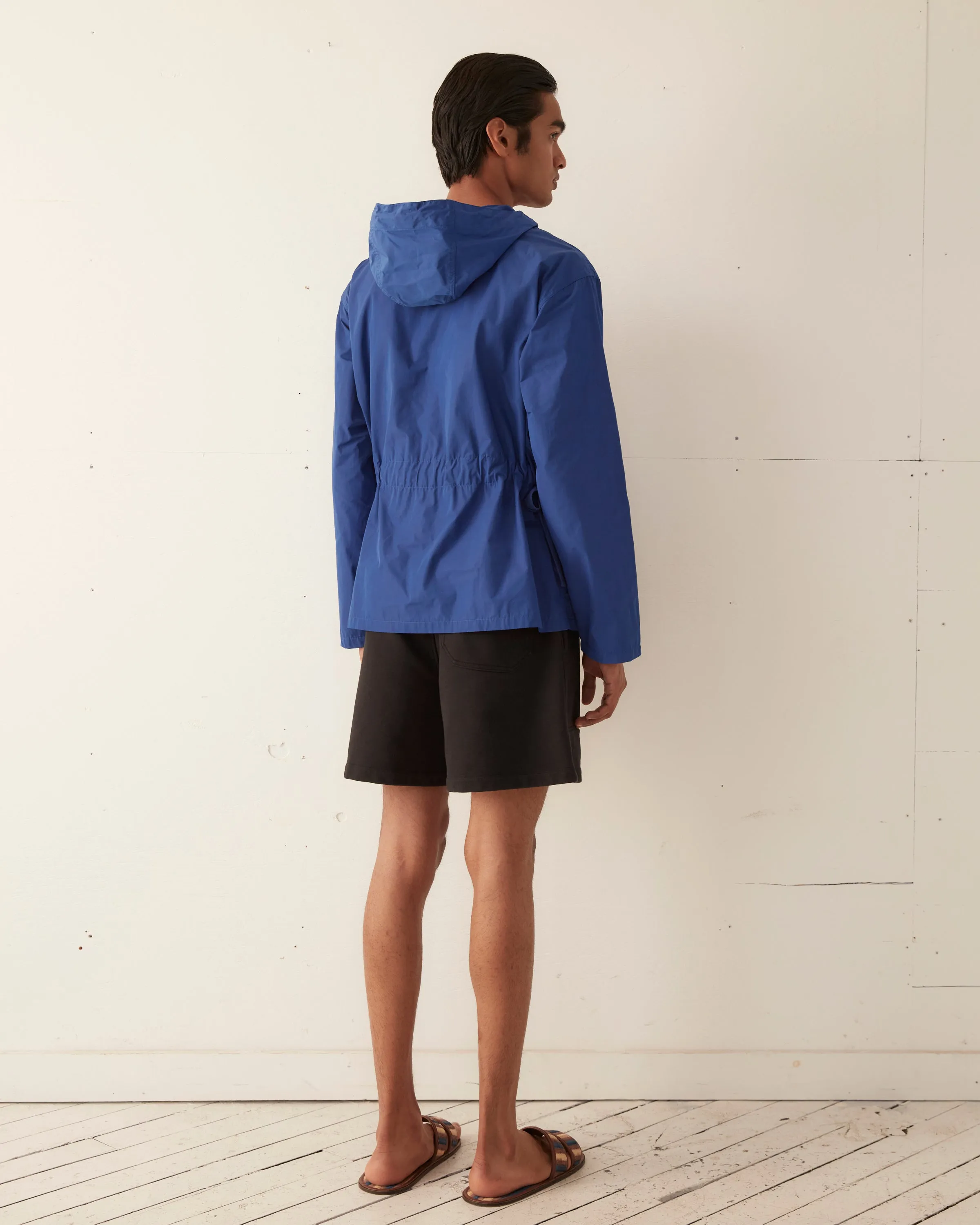 Nylon Tie Anorak - Blue