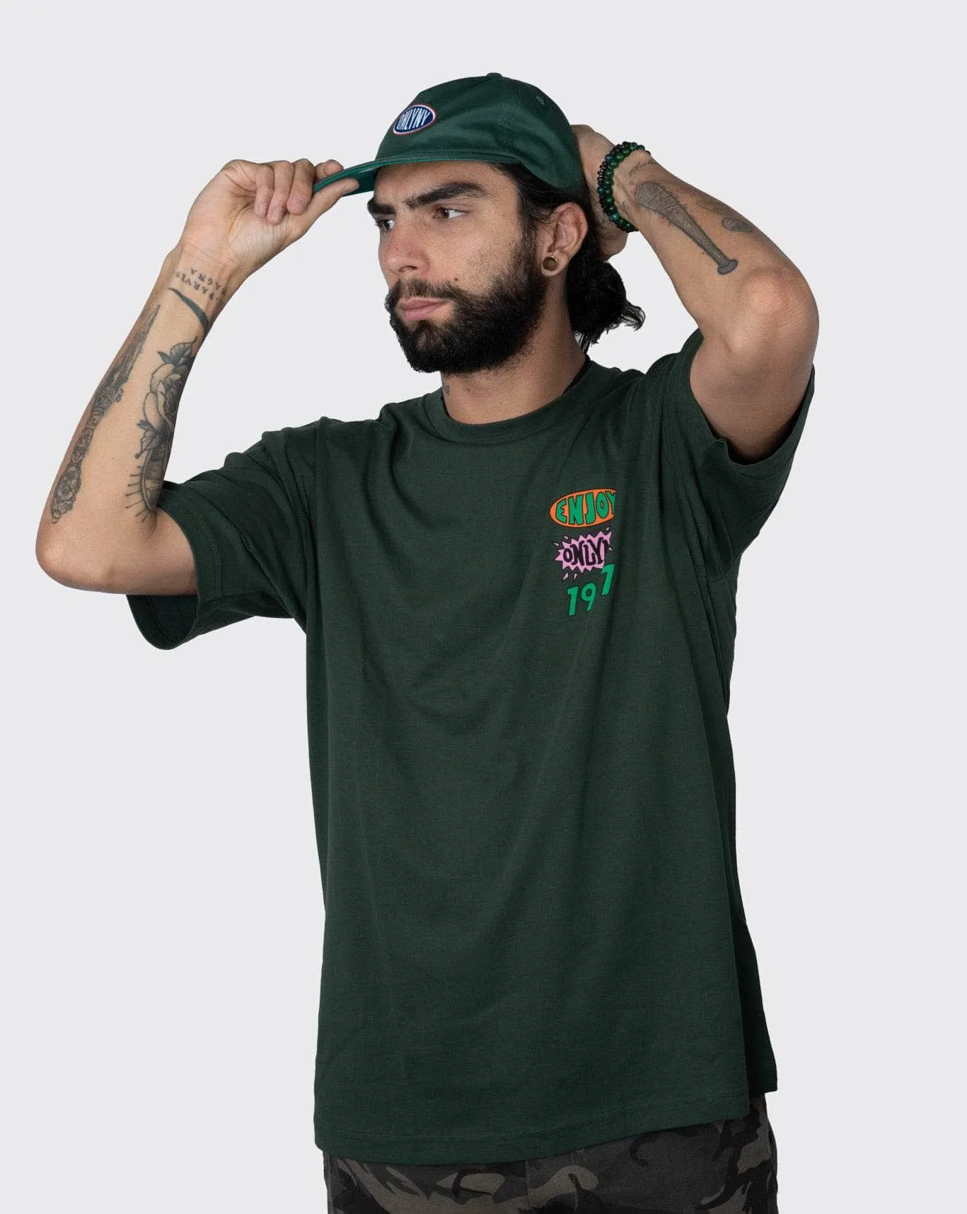 Only NY Surge Tee ONYSTDRKGRN