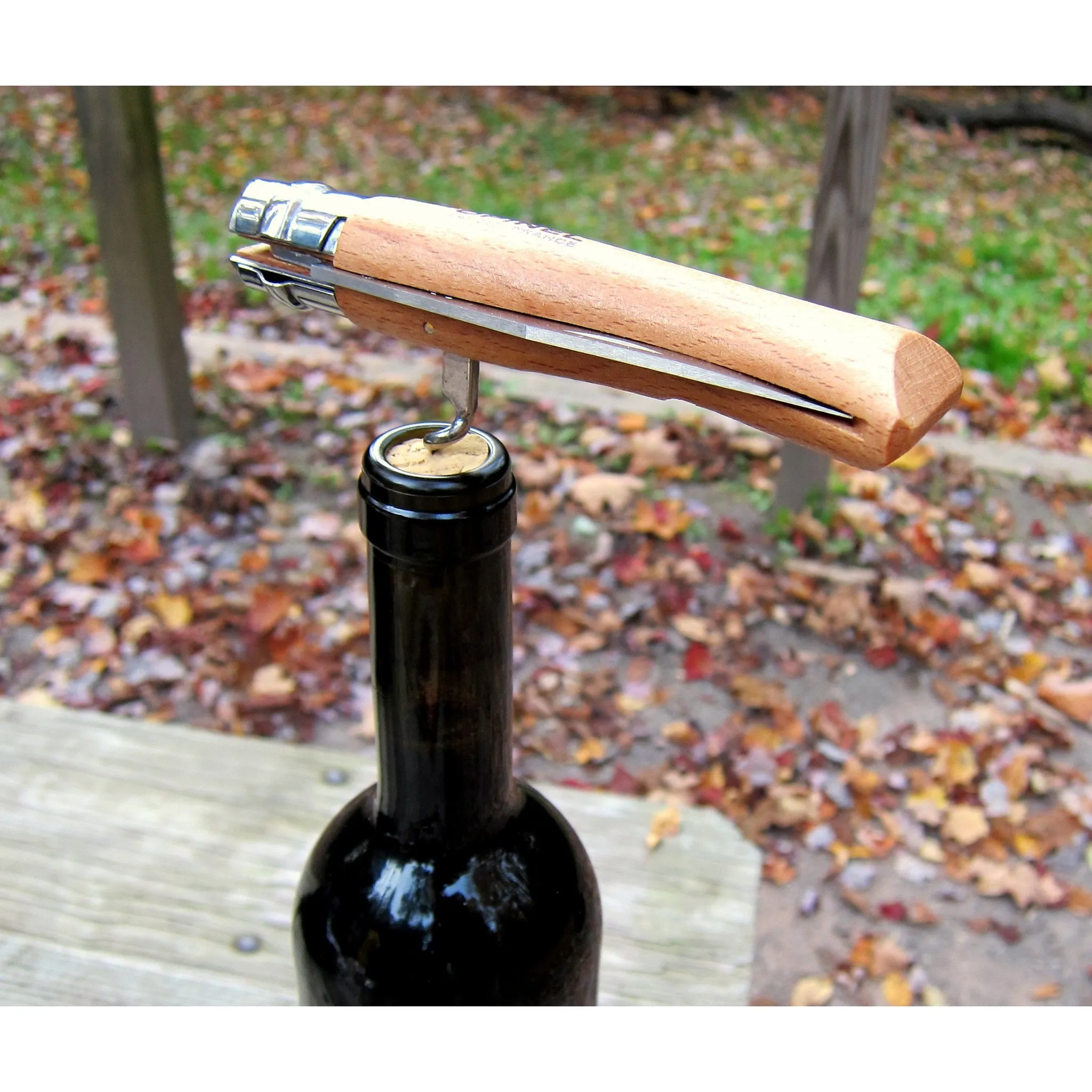 Opinel No.10 Stainless Knife   Corkscrew