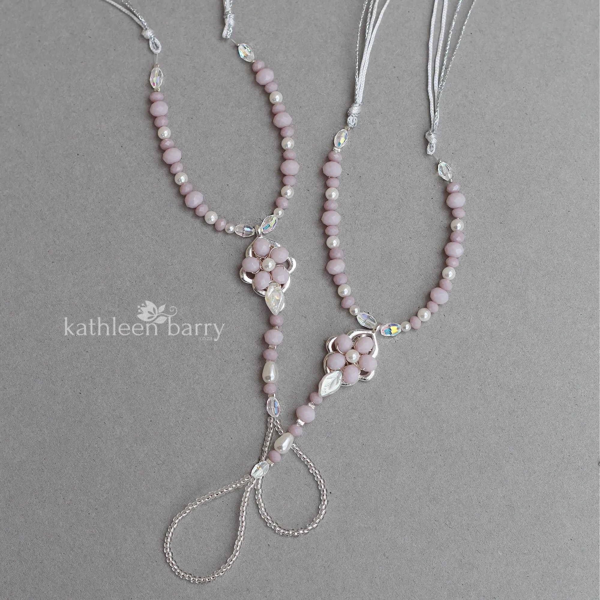 Quinn Barefoot Jewelry Sandals Brides and bridal party (pair) colors to order*