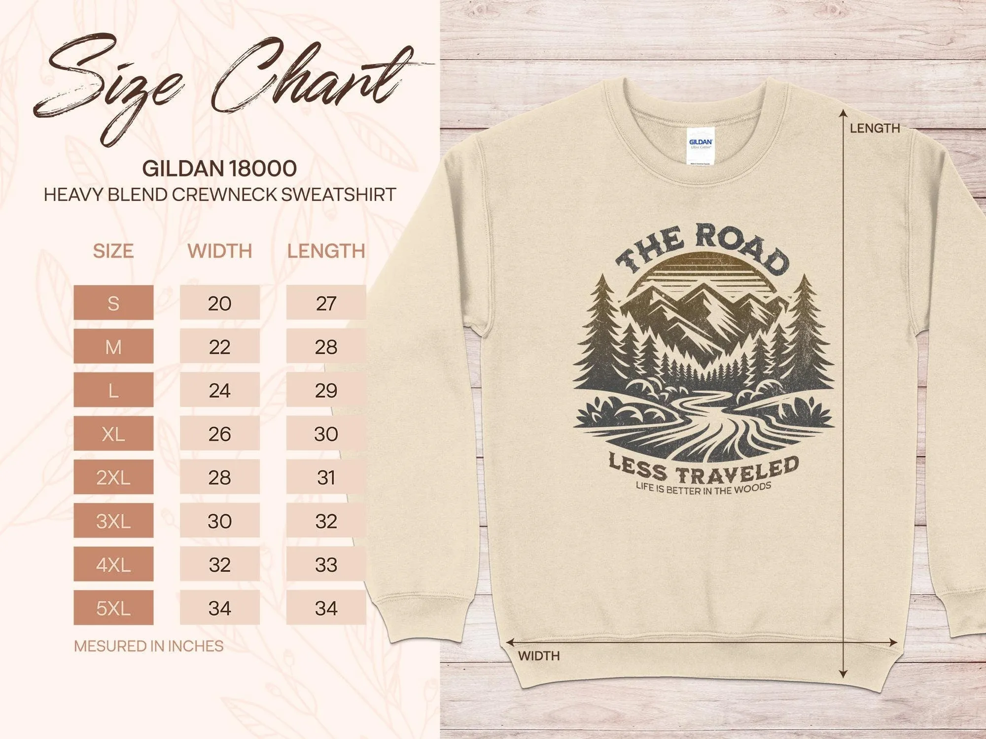 Rustic Mountain Adventure T-Shirt, Nature Hiking Graphic Tee, The Road Less Traveled Shirt, Outdoor Enthusiast Camping Top, Unisex