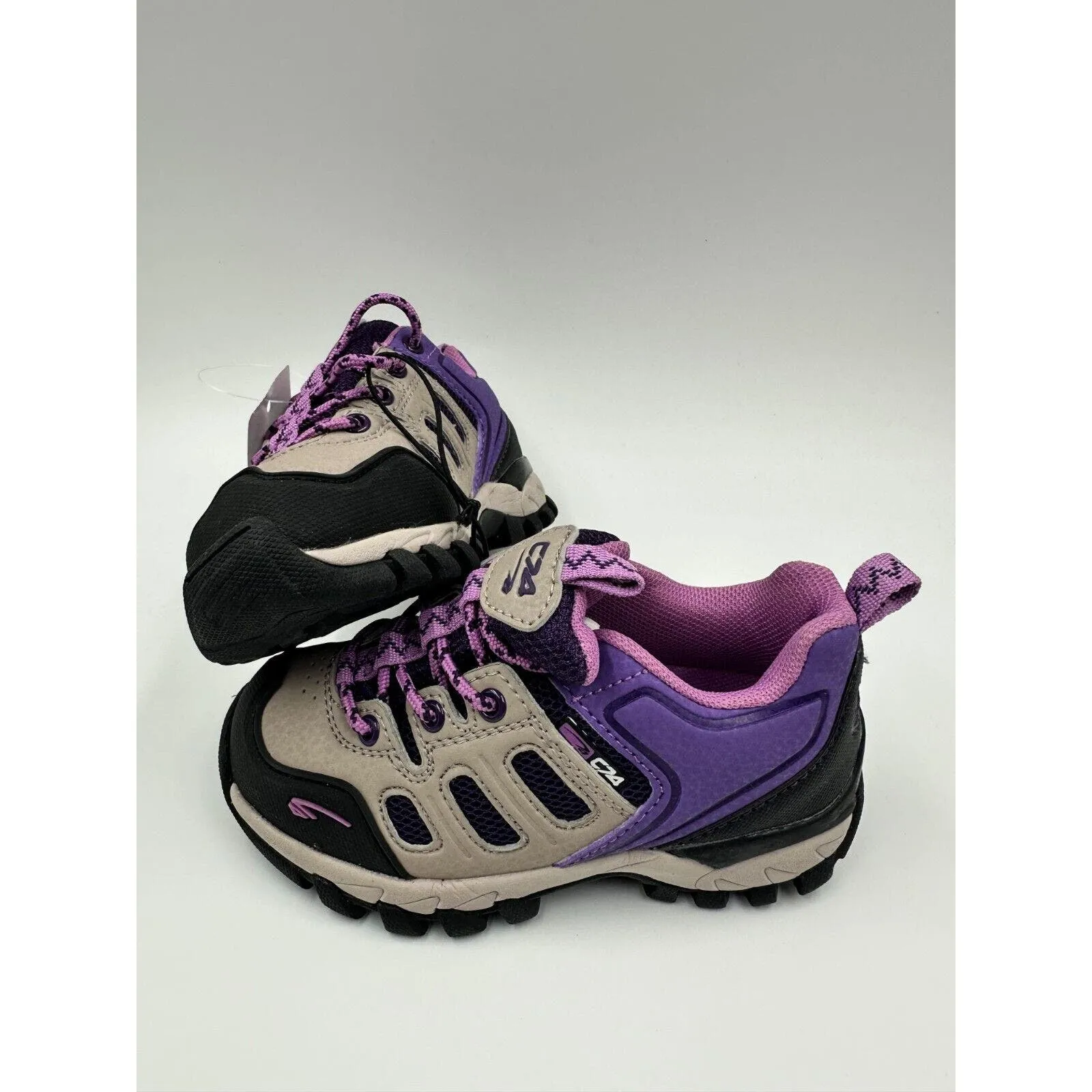Small Kid Size 8, Gray and Pink Low Top Hikers