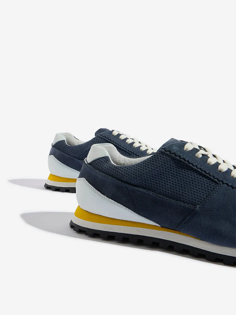 SOLEPLAY Navy Perforated Lace-Up Sneakers