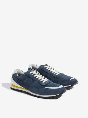 SOLEPLAY Navy Perforated Lace-Up Sneakers