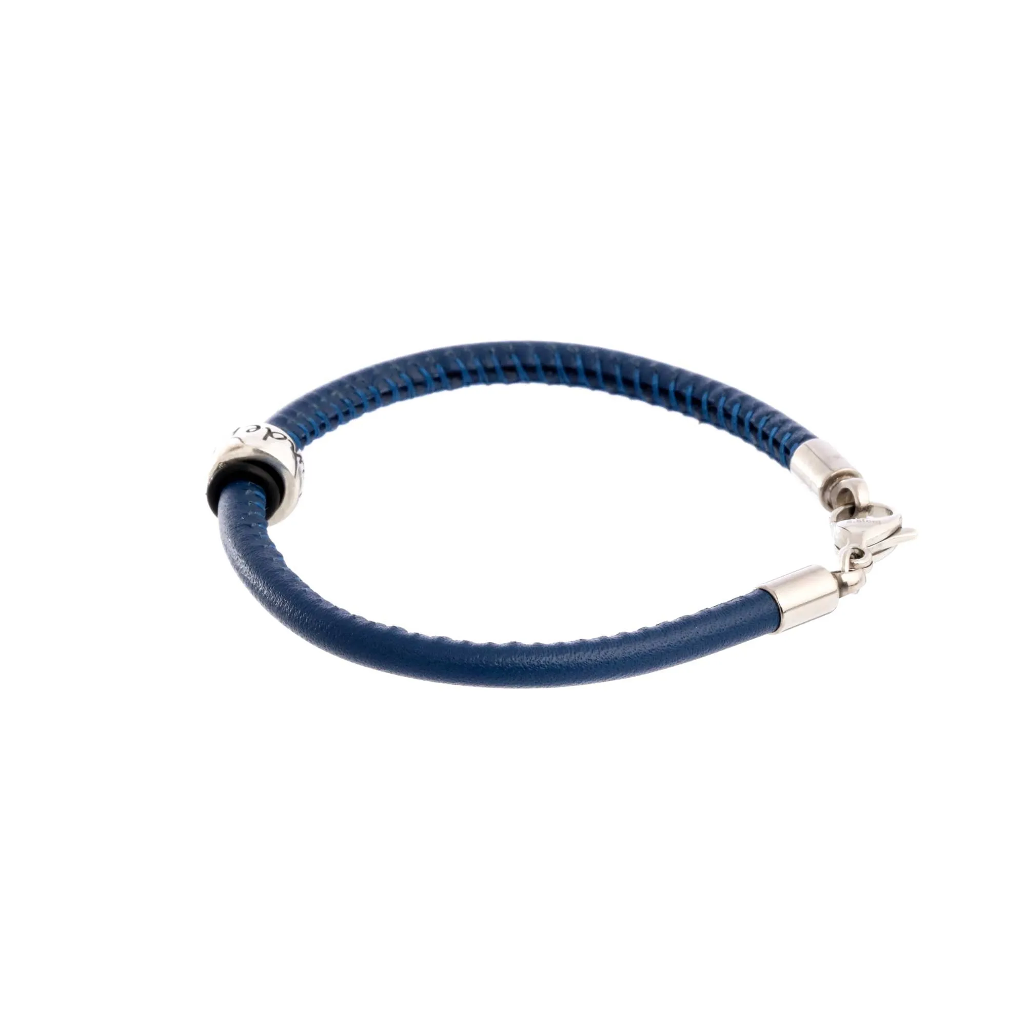 Wanderlust Recycled Silver & Leather Bracelet